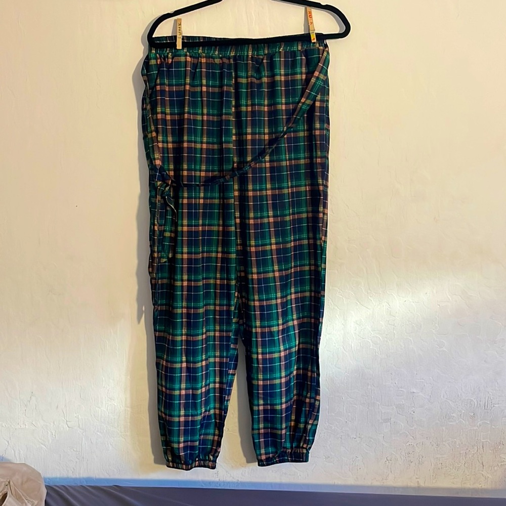 Green and Yellow Plaid Pants